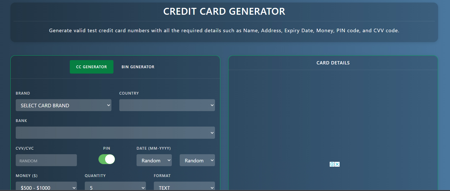 ساخت ویزا کارت مجازی برای اکانت پرمیوم اسپاتیفای